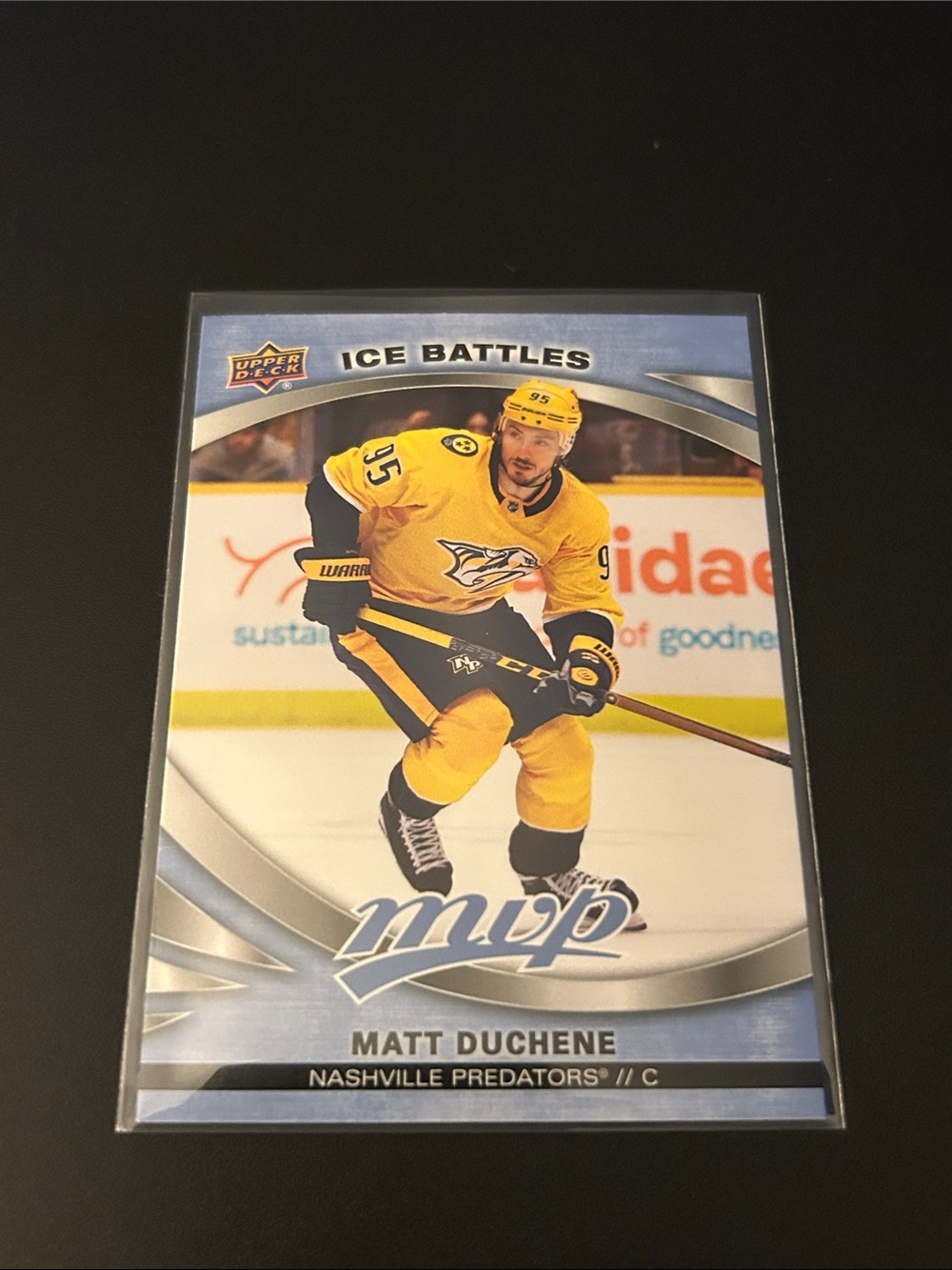 Upper Deck MVP Matt Duchene Nashville Predators Hockey Card - Yellow